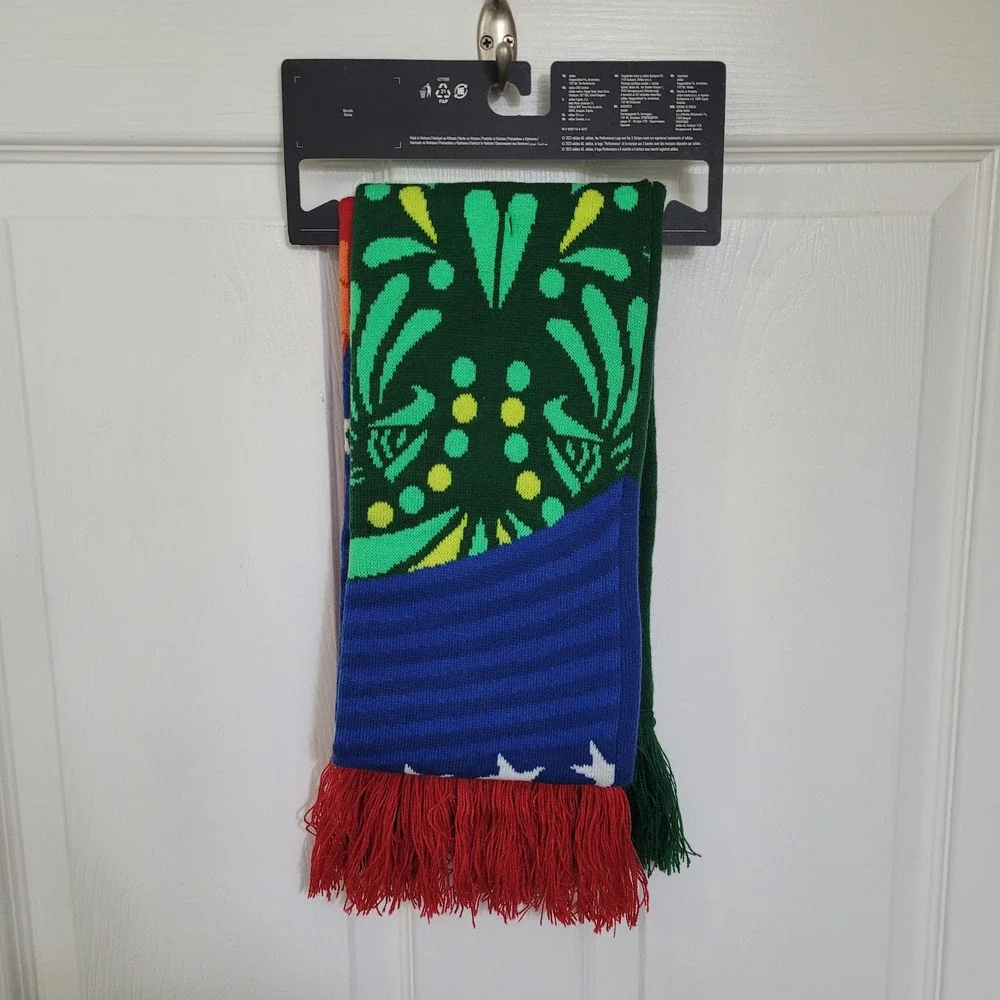 Adidas FIFA World Cup 26 Host Nations Scarf Green Red Blue Knit Soccer NWT